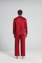 22匁パイピングシルクパジャマセット（メンズ用）