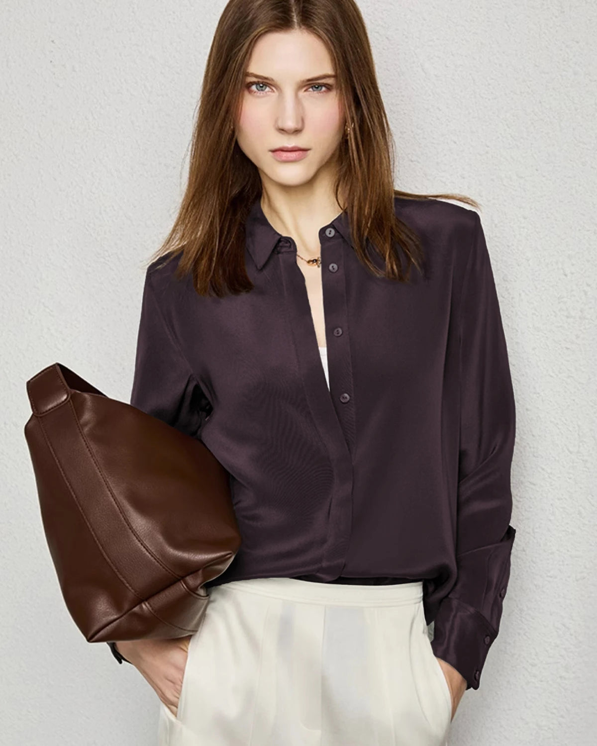 30匁シルク コンシールドブラウス