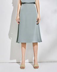 30匁 シルク ミディスカート
