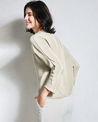 30匁シルク ゆったりブラウス