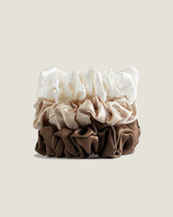 22匁 3.5cm ミディアムシルクヘアゴム シュシュ 3個セット