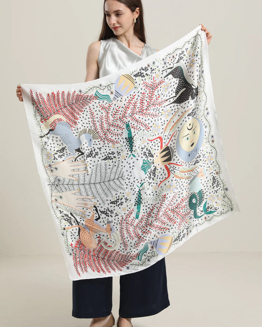 春夏シーズン用シルクスカーフ