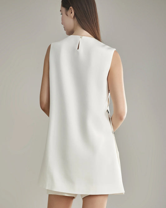 40モンメ シルク タンクミニドレス＆ショーツセット