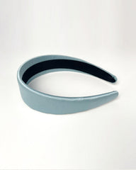 シルク製 幅4cm ボーダーヘアバンド