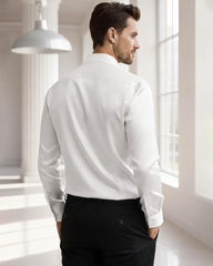 クラシックカラー メンズシルクロングシャツ