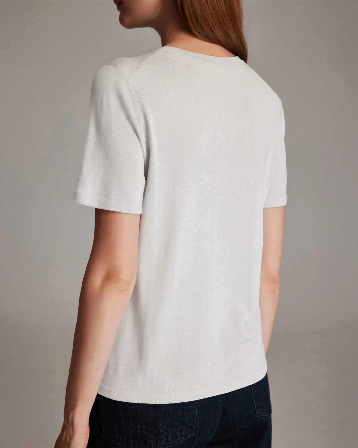 レディース半袖シルクジャージー