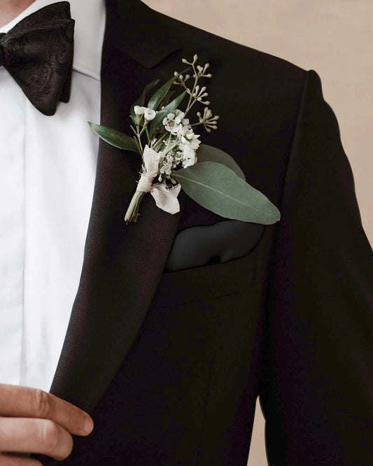 スーツ用 洗えるシルクポケットチーフ