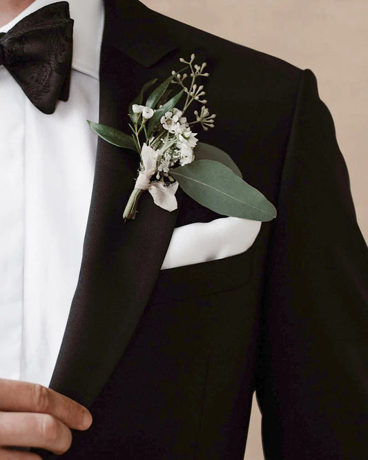 スーツ用 洗えるシルクポケットチーフ