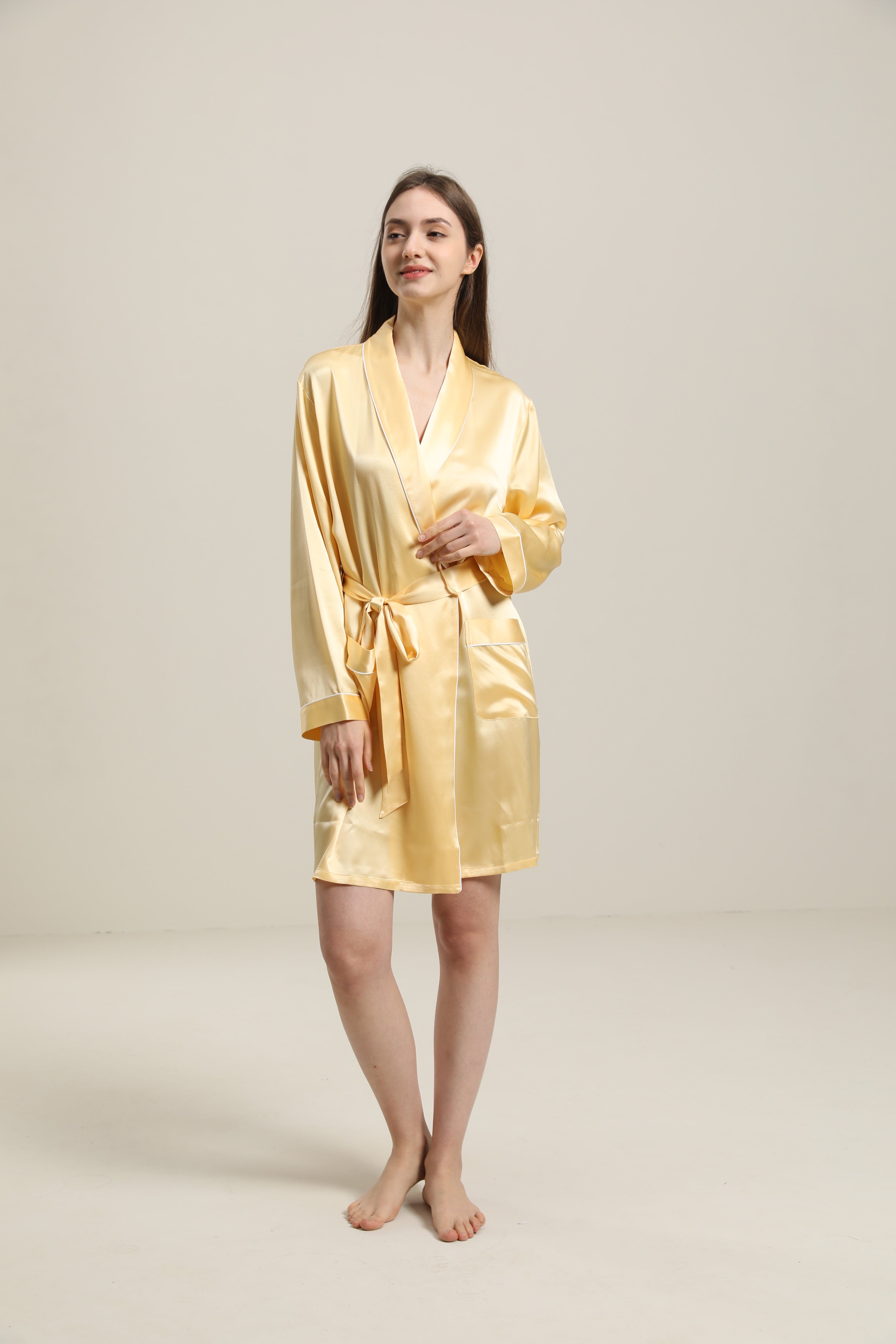 女性用 22匁クラシックミドル丈シルクローブ
