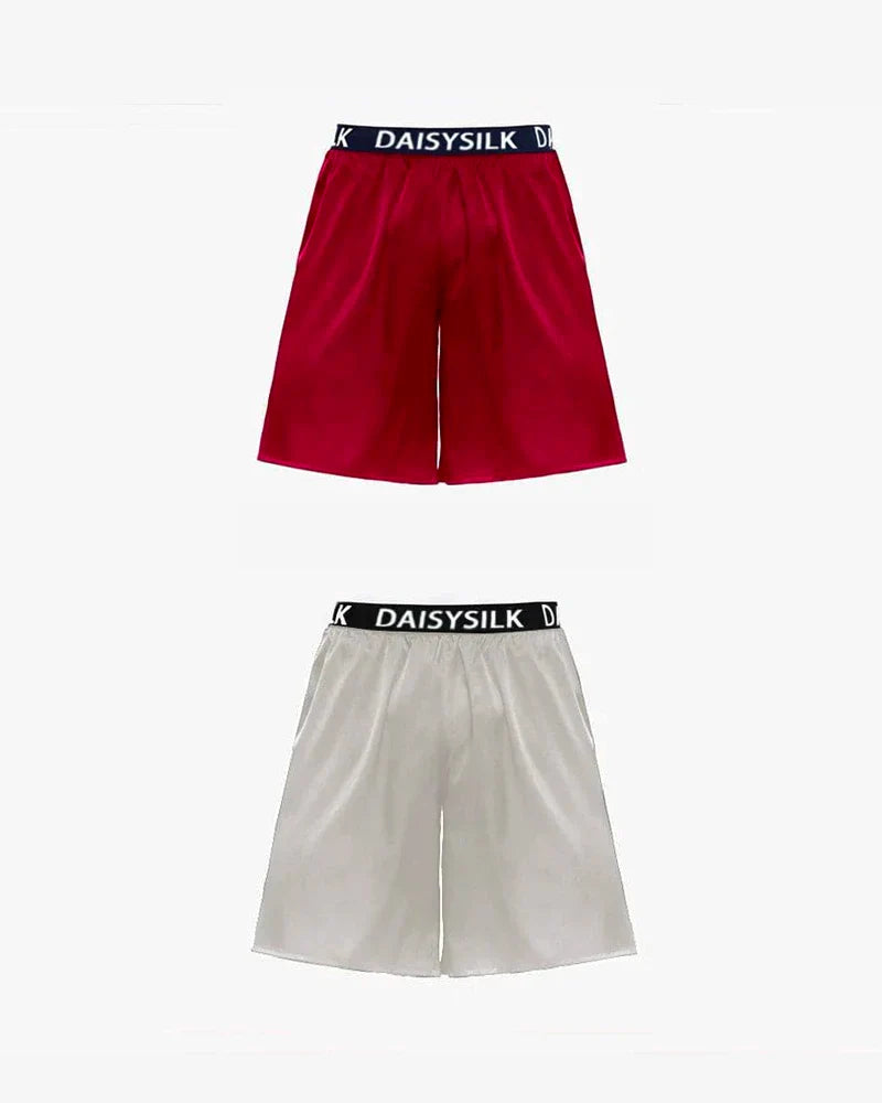 DaisySilk メンズ プリントシルクショートボクサー