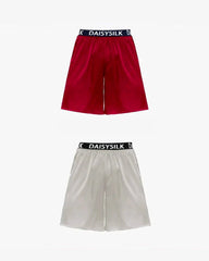 DaisySilk メンズ プリントシルクショートボクサー