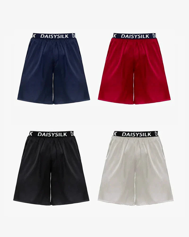 DaisySilk メンズ プリントシルクショートボクサー