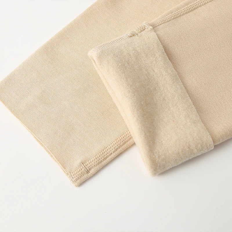 Extra Thermal Silk Vest and Pants Set, Beige