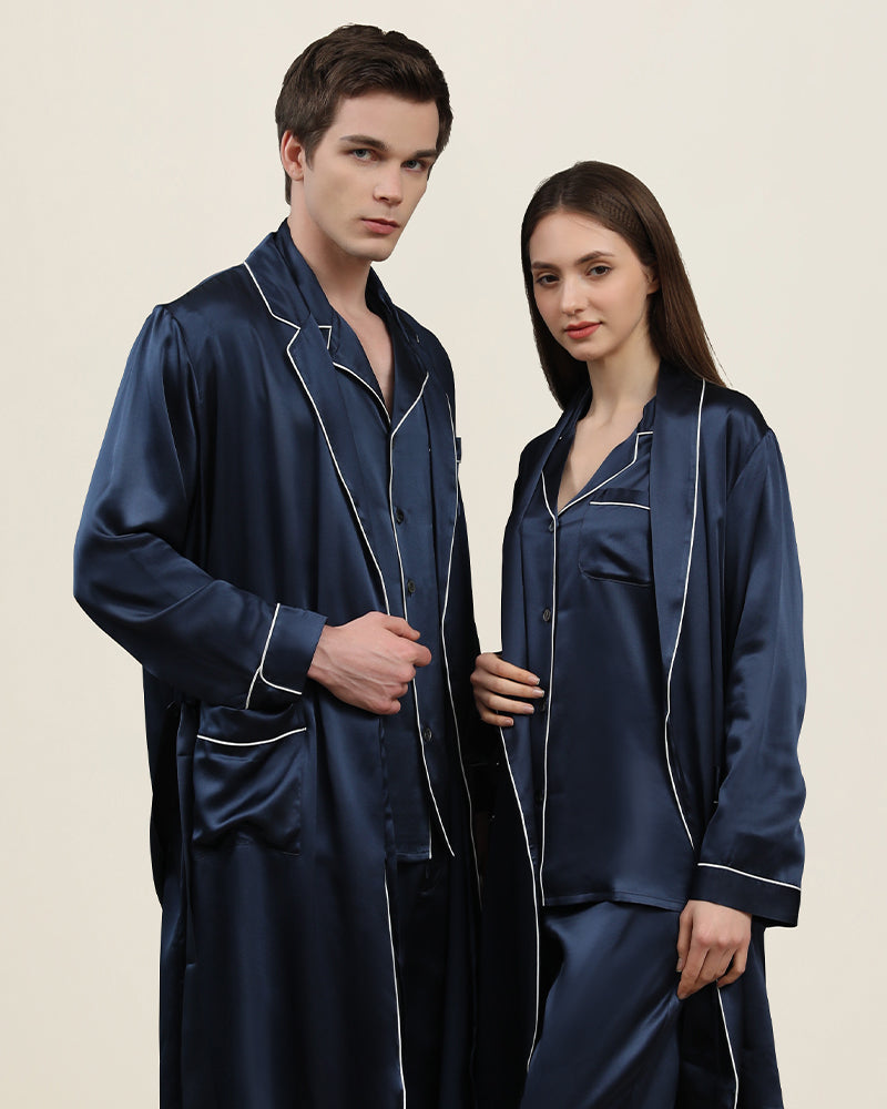 カップル用 ロングシルクローブ＆パジャマ