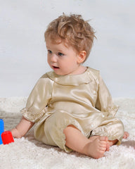 ドールカラー ベビーシルクロンパース