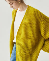 オーバーサイズ シルクカシミヤ カーディガン