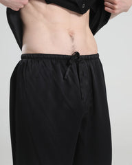 メンズ半袖100%シルクパジャマ