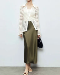 22匁シルクマキシスカート