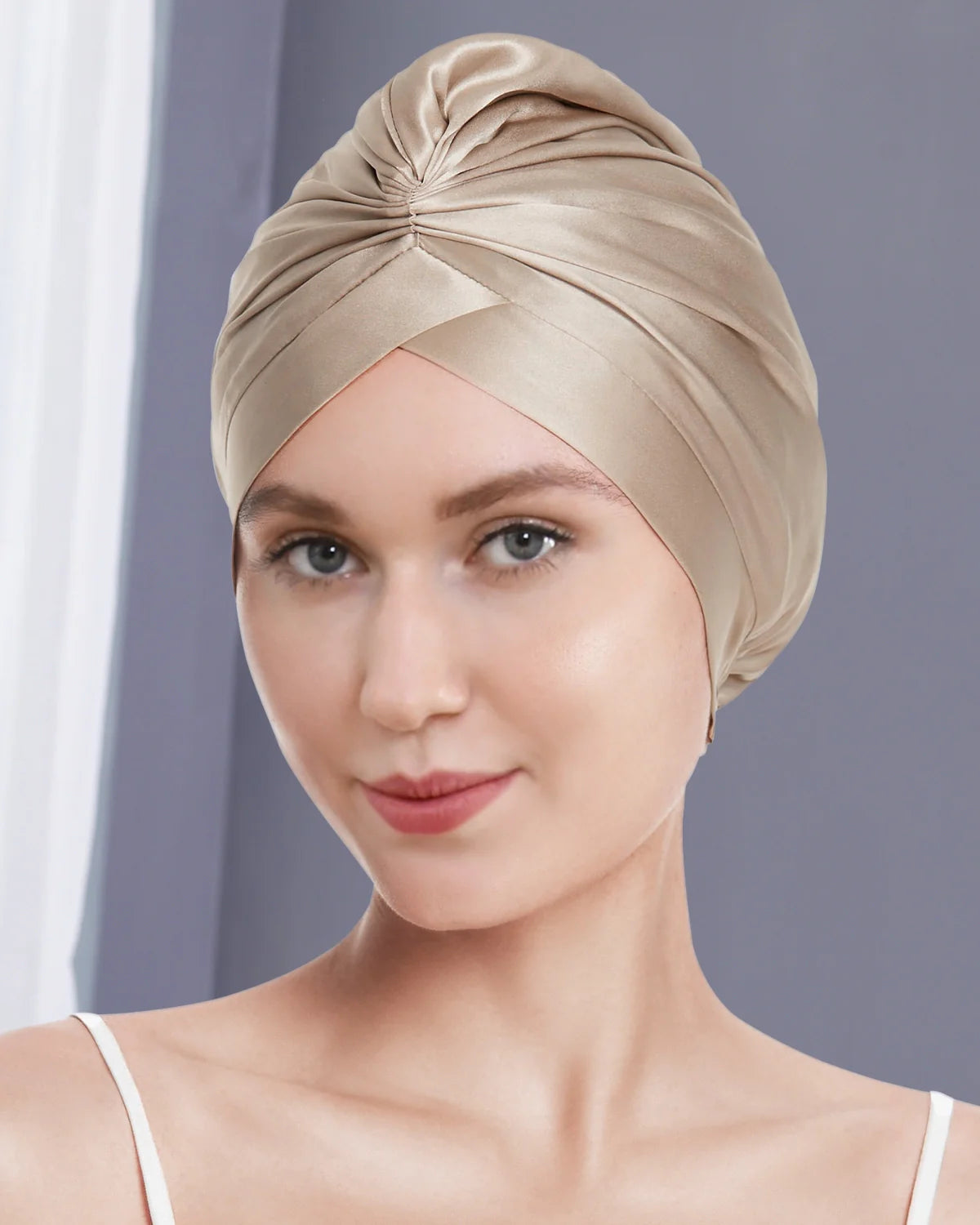 シルクヘアターバン（巻きタイプ）