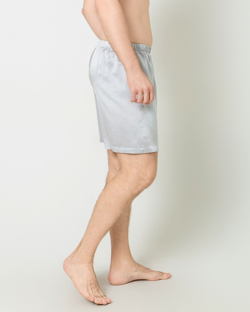 男性用サテンシルクルームショーツ
