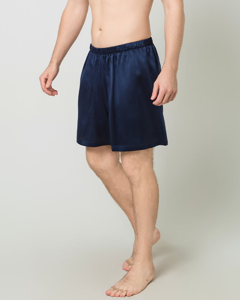 男性用サテンシルクルームショーツ