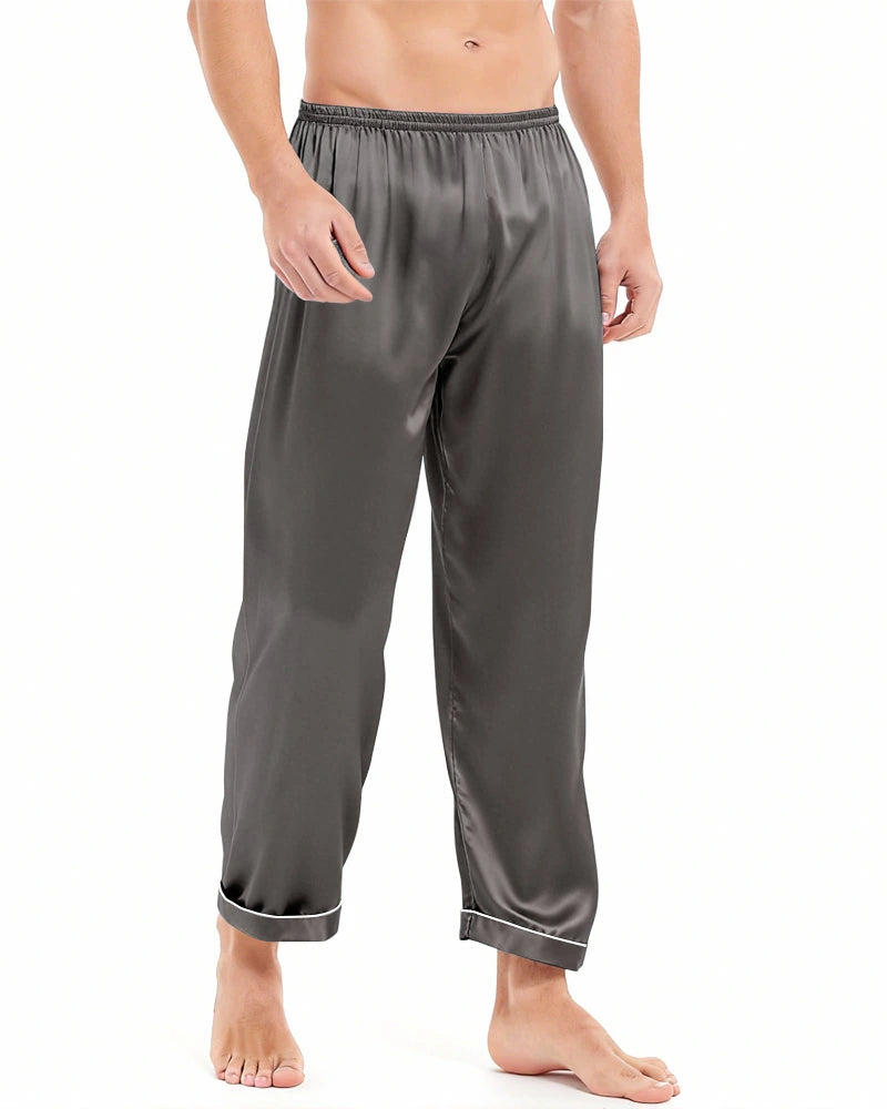 メンズ シルク パジャマパンツ