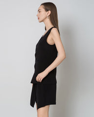 レディース シルク ノースリーブトップス