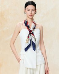 ヴィンテージチェーンシルクスカーフ