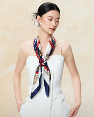 ヴィンテージチェーンシルクスカーフ