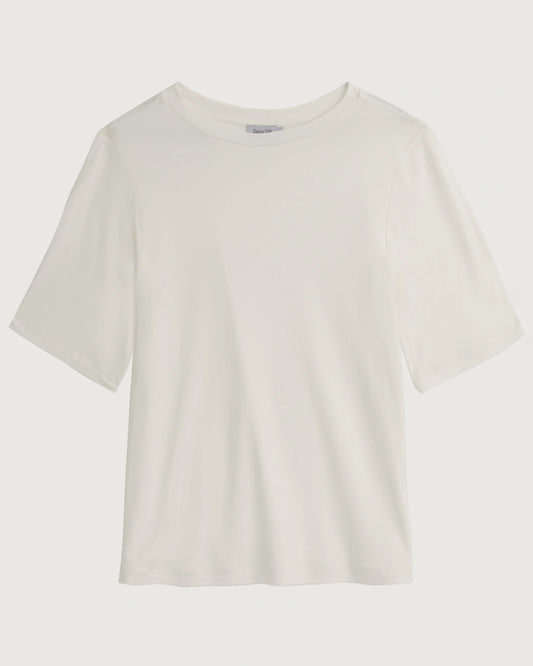 ウォッシャブルシルク ジャージー クルーネックTシャツ