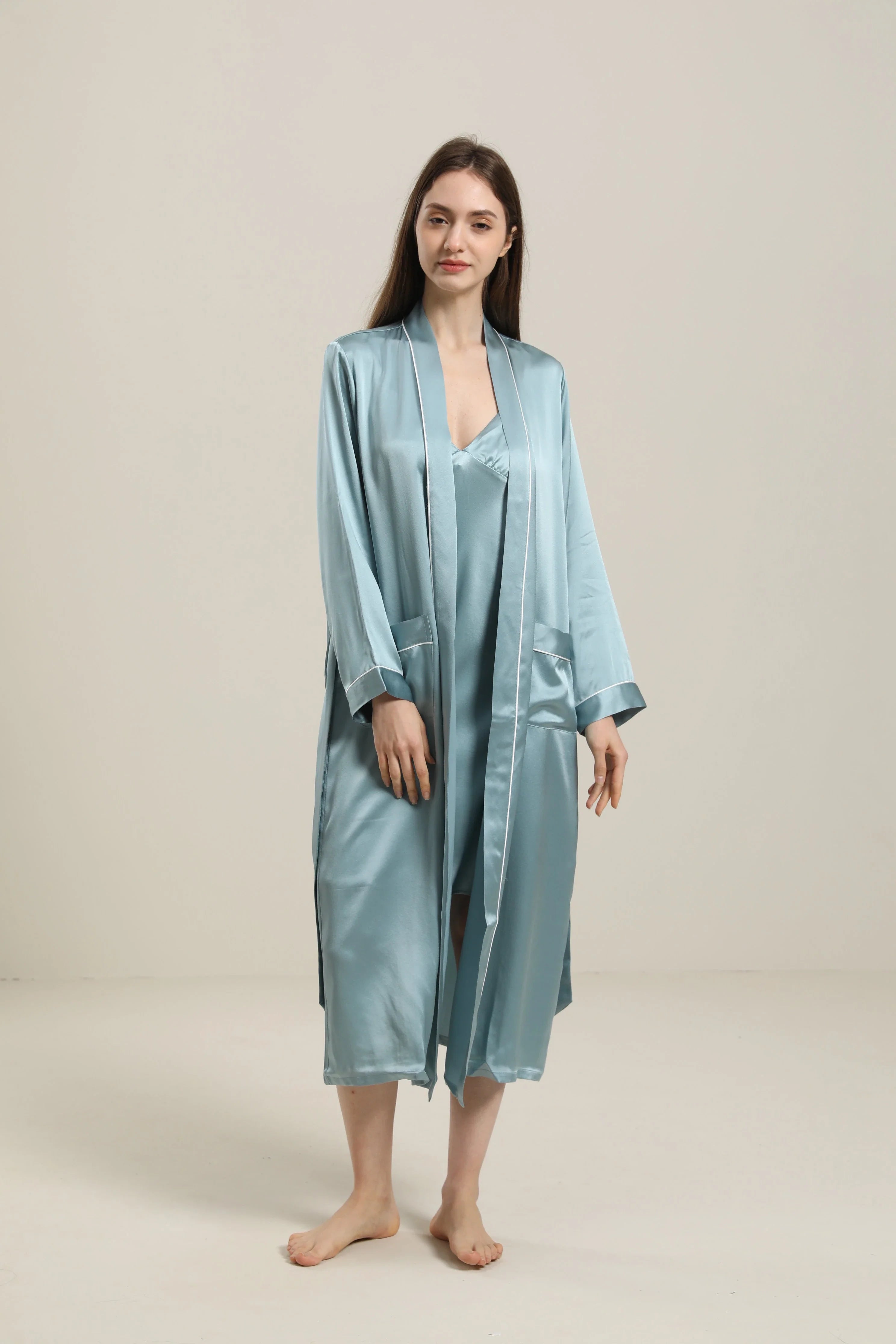 女性用無地シルクローブ