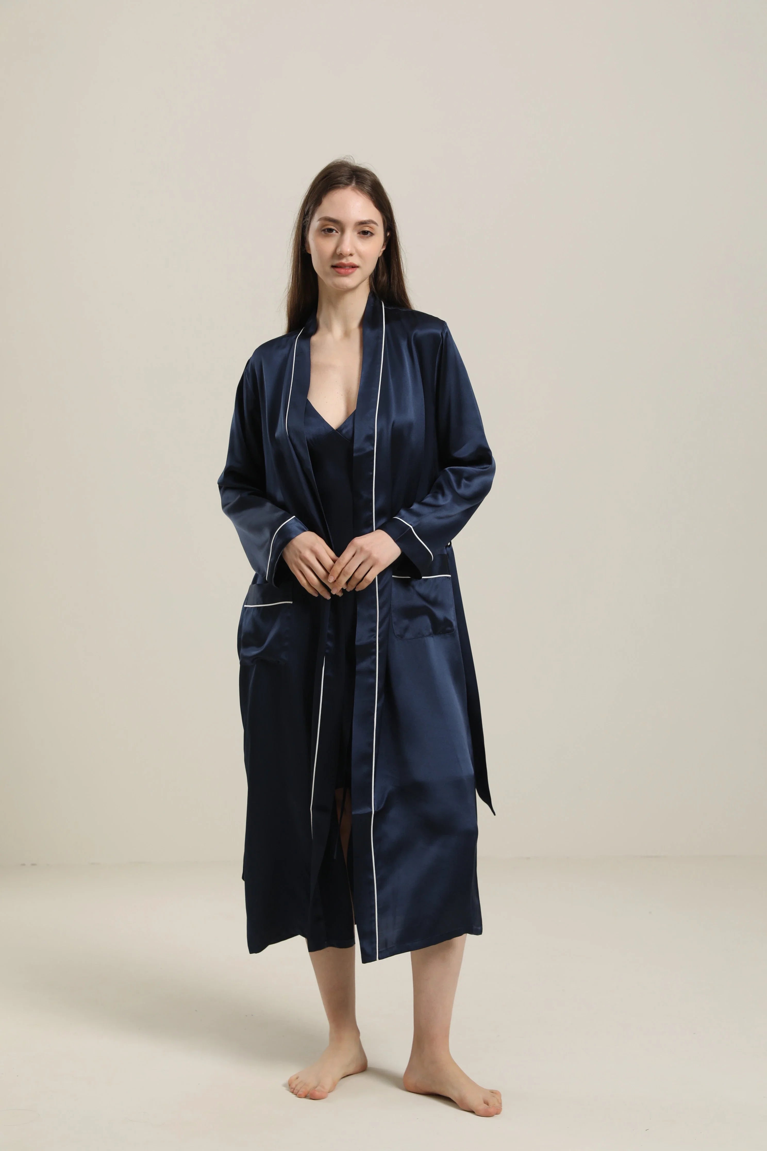 女性用無地シルクローブ