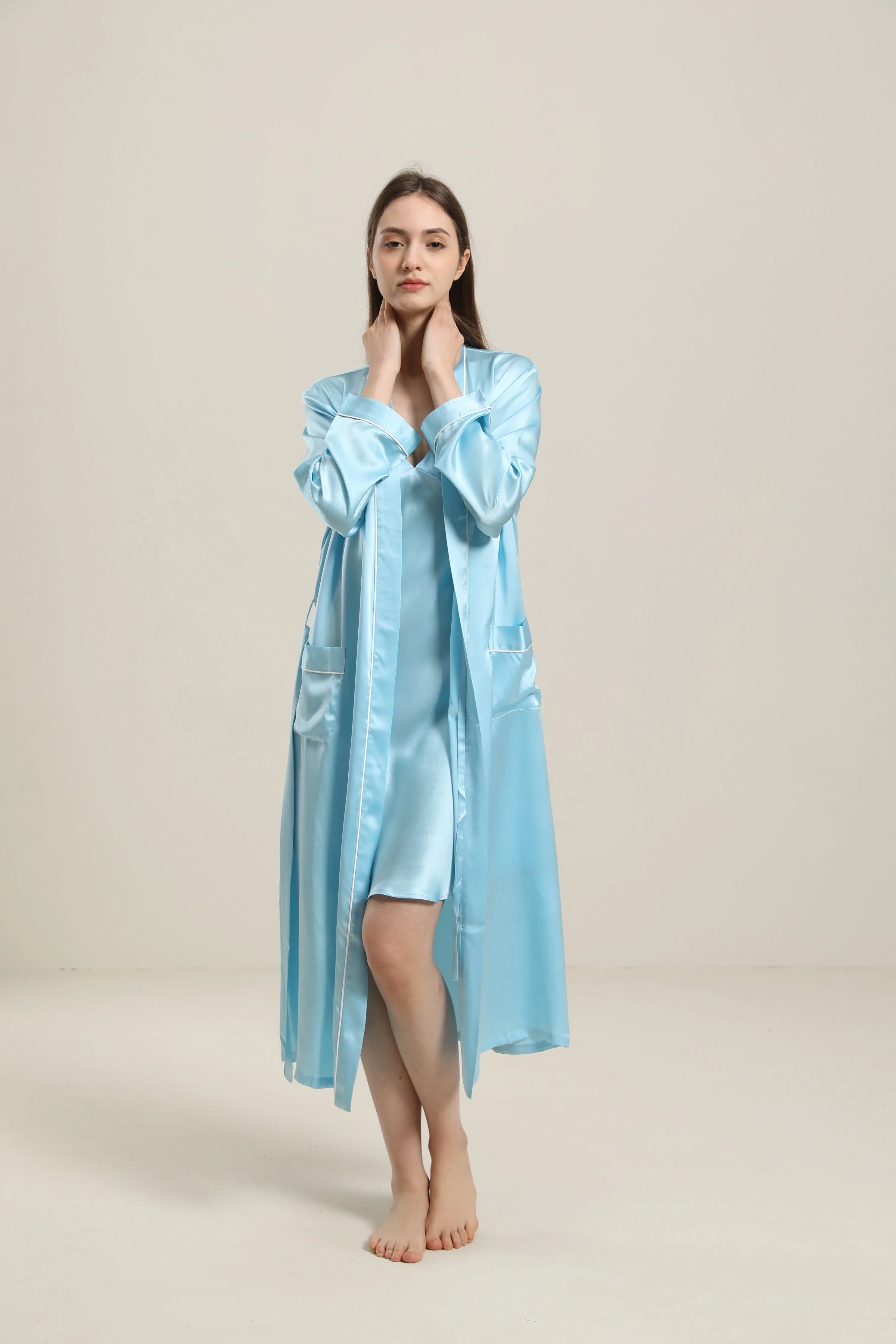 女性用無地シルクローブ