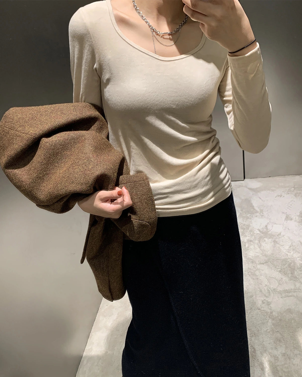 レディース 起毛 サーマルインナー セット