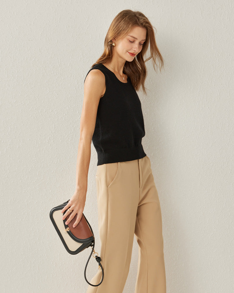 女性用カシミヤタンクトップ