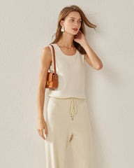 女性用カシミヤタンクトップ