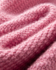 レディース ハーフジップ カシミヤ プルオーバー セーター