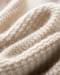 レディース ハーフジップ カシミヤ プルオーバー セーター