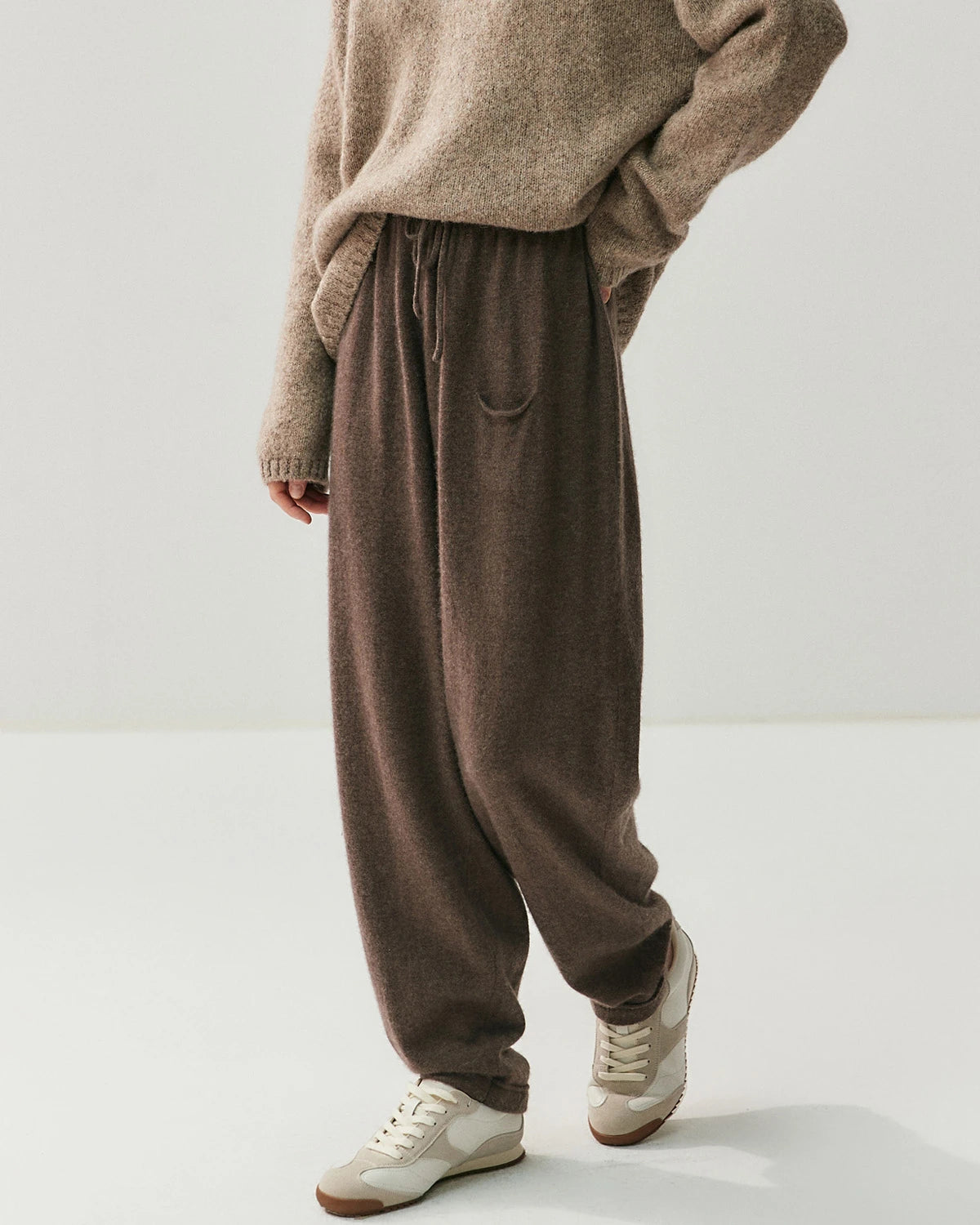 リラックスフィット カシミヤウールパンツ（レディース）