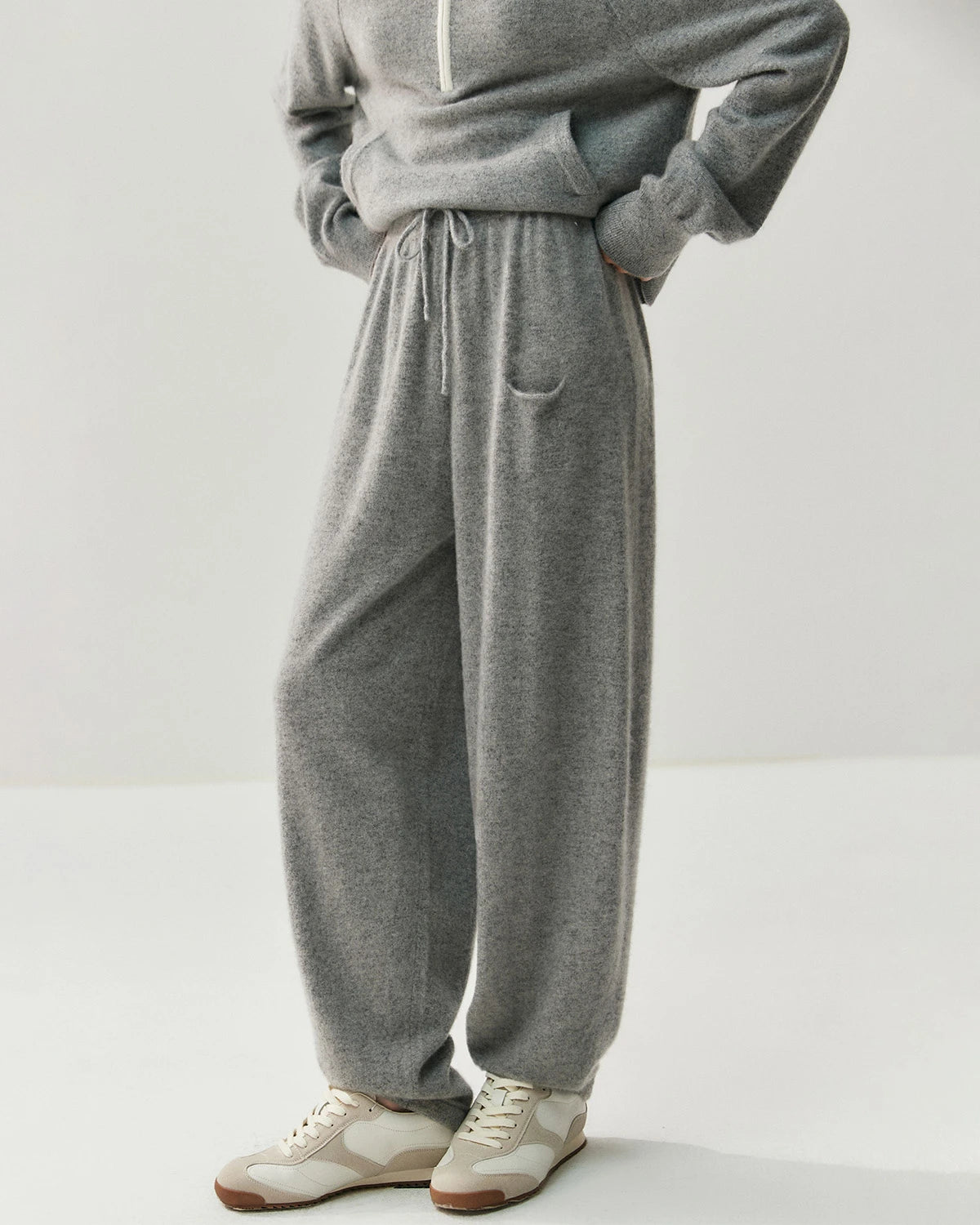 リラックスフィット カシミヤウールパンツ（レディース）