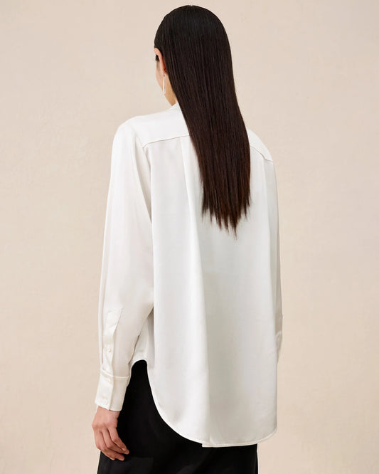 レディース ウォッシャブルシルクブラウス ベーシックスタイル