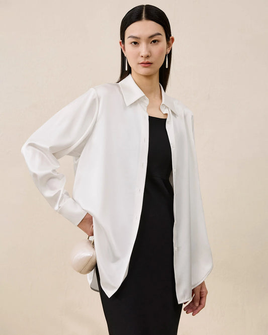 レディース ウォッシャブルシルクブラウス ベーシックスタイル