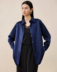 レディース ウォッシャブルシルクブラウス ベーシックスタイル