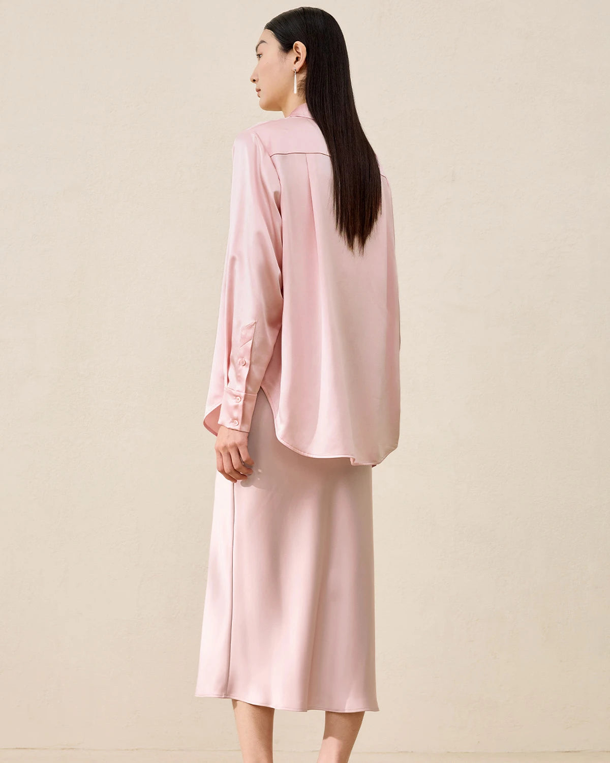 レディース ウォッシャブルシルクブラウス ベーシックスタイル