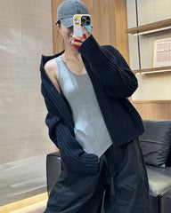 ウール素材のサーマルタンクトップ（内蔵ブラ付き）