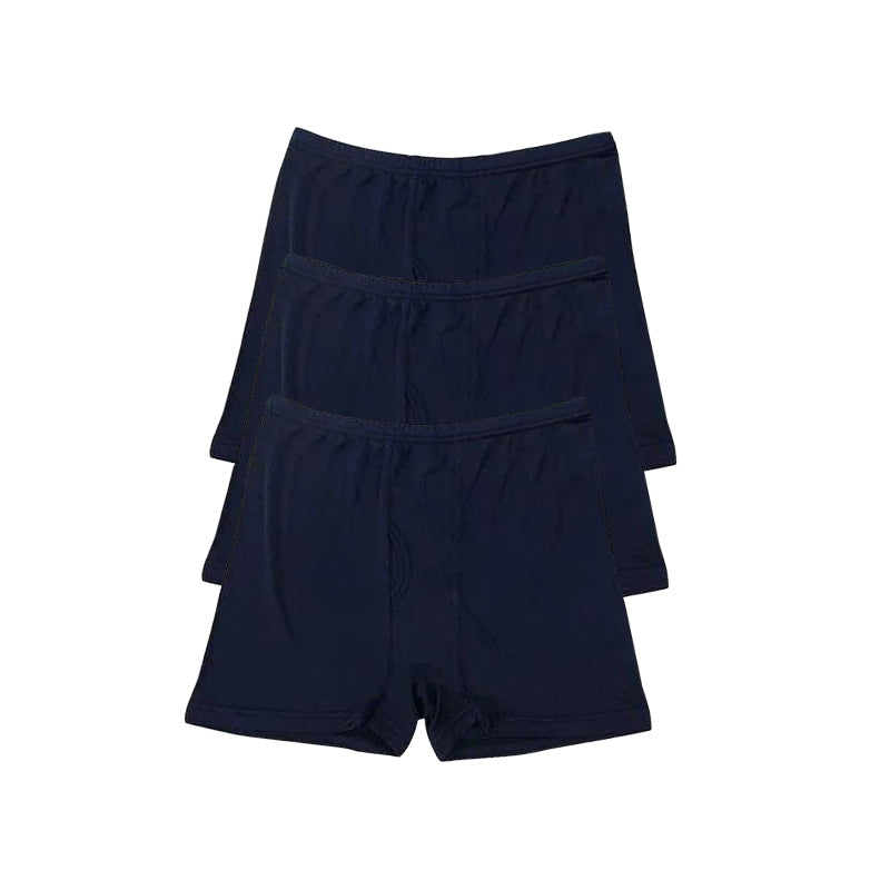 3枚セット 大きめサイズ 伸縮性ニット ソフトシルクボクサーショーツ