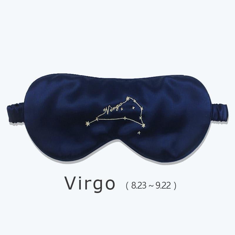 12 Constellation Silk Eye Mask, Navy