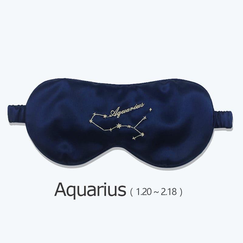 12 Constellation Silk Eye Mask, Navy