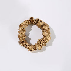 22モメ 2.5cm シルクヘアループシュシュ 4個セット