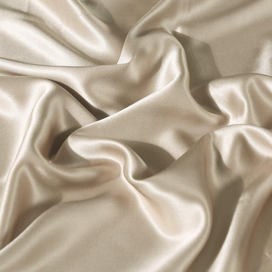 19 Momme Silk Fitted Sheet, Champagne